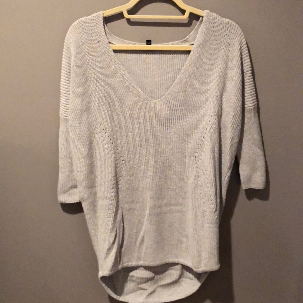 Express gray sweater